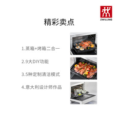 Печь 德国双立人enfinigy台式蒸烤两用烤箱厨房diy功能家用小型蒸烤箱