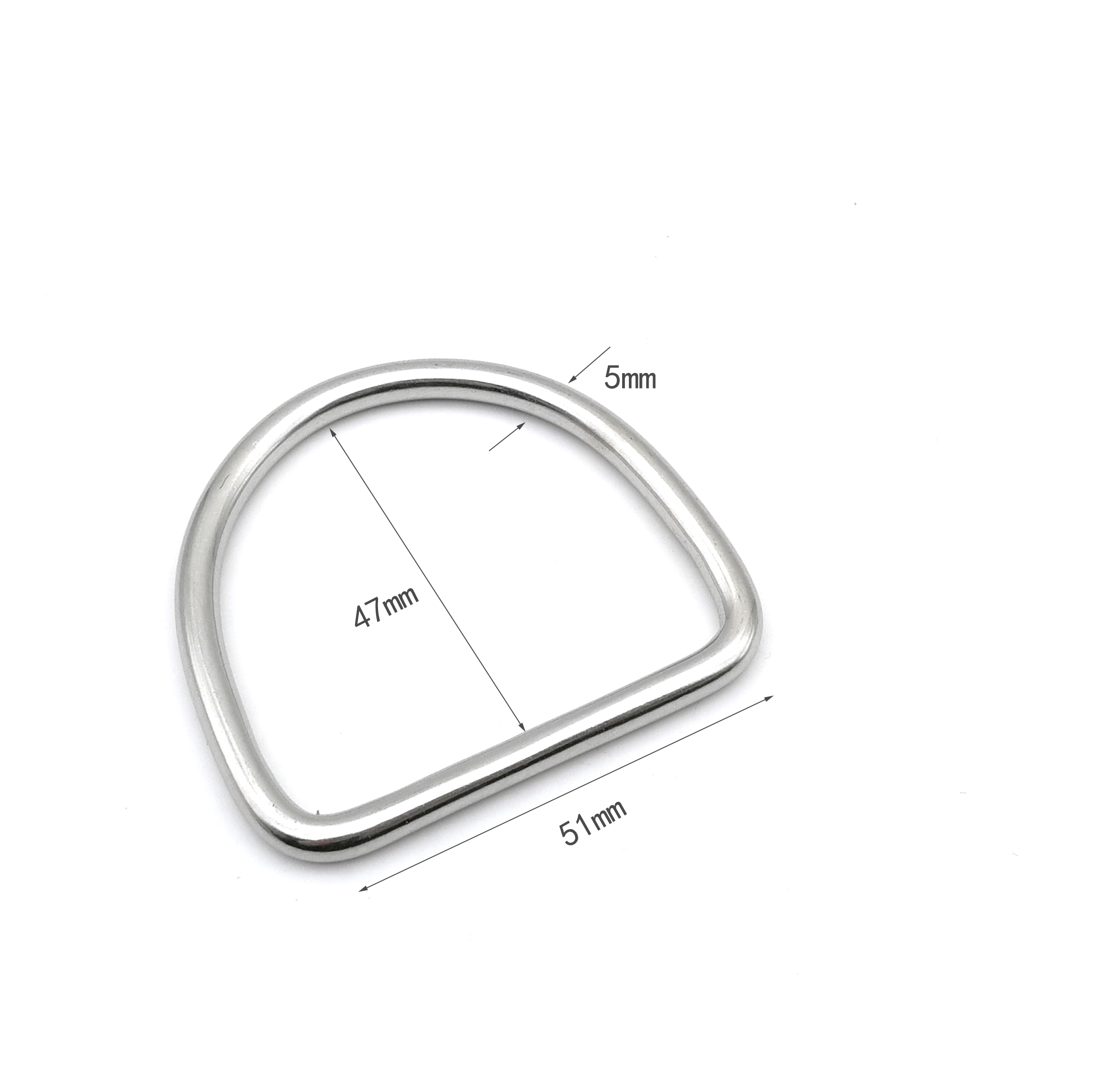 技术潜水背飞侧挂背带不锈钢316D环 潜水配件装配维护D-ring - 图2