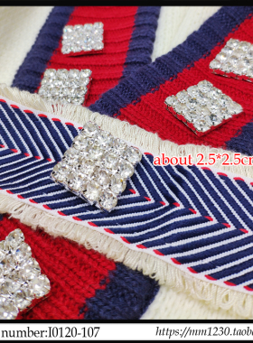 满钻扣子 手缝钻 带孔钻饰品 衣服配件 服装辅料正方圆形花朵钻扣