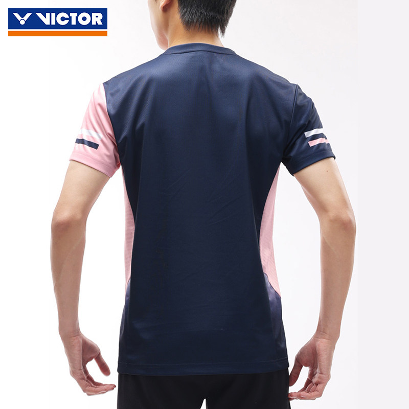 VICTOR威克多胜利网羽毛球短袖T恤男女款上衣透气李俊慧50018 - 图0