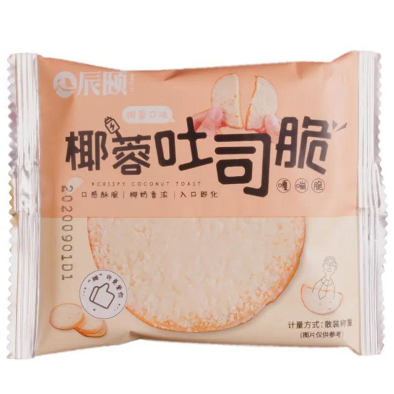 辰颐物语正品椰蓉吐司脆片早代餐糕点零食健身食品面包干烘烤饼干