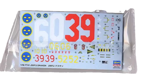 津卫模谷 长谷川07241 1/48 现代瑞典J35F/J Draken 龙式战斗机 - 图3