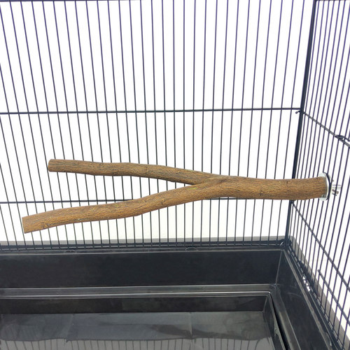 粤迪桔果树木杆鸟站棍桔子木磨爪棒栖杠鹦鹉鸟栖息杆笼内添加站杆 - 图1