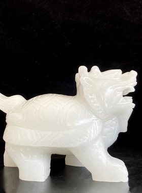 玉石祝福简约电视柜玉雕龙龟