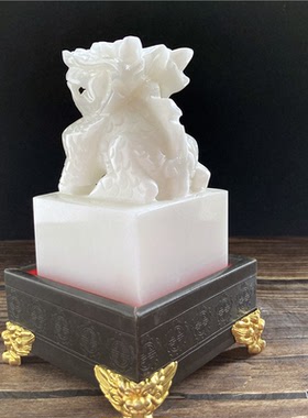 手工雕刻印章名字商务礼品摆件