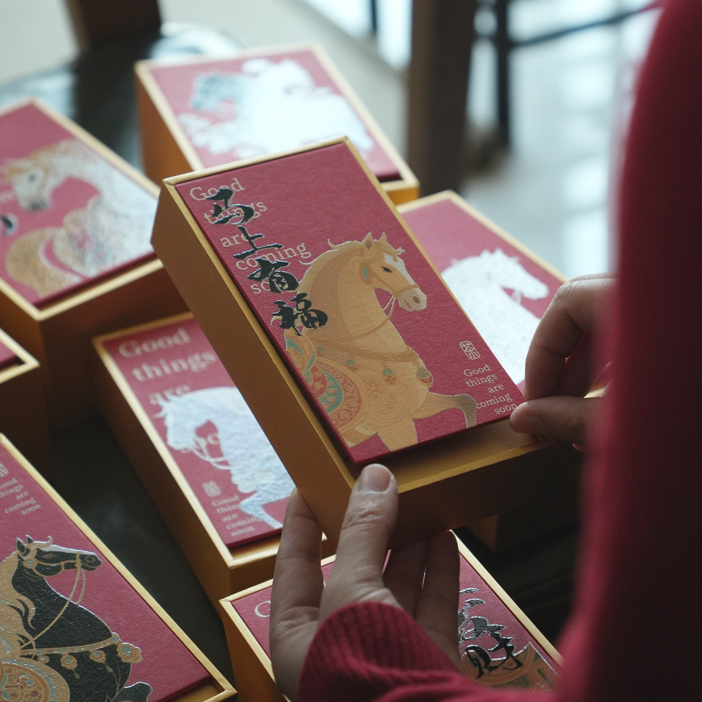 马年红茶岩茶创意两泡装六泡装伴手礼三泡通用摆泡茶叶包装盒定制,淘宝优惠券,粉丝福利购,淘宝优惠卷