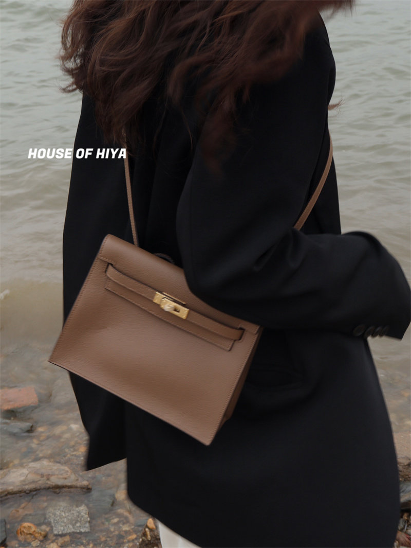 HOUSE OF HIYA 头层牛皮evercolor跳舞包凯莉包质感斜挎单肩腋下,淘宝优惠券,粉丝福利购,淘宝优惠卷