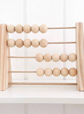 早教益智木质算珠玩具摆件