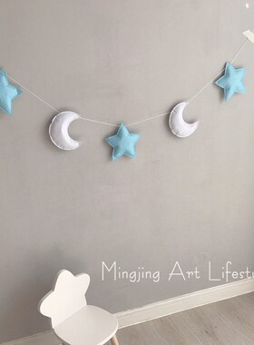 挂饰ins北欧风童装店星星月亮