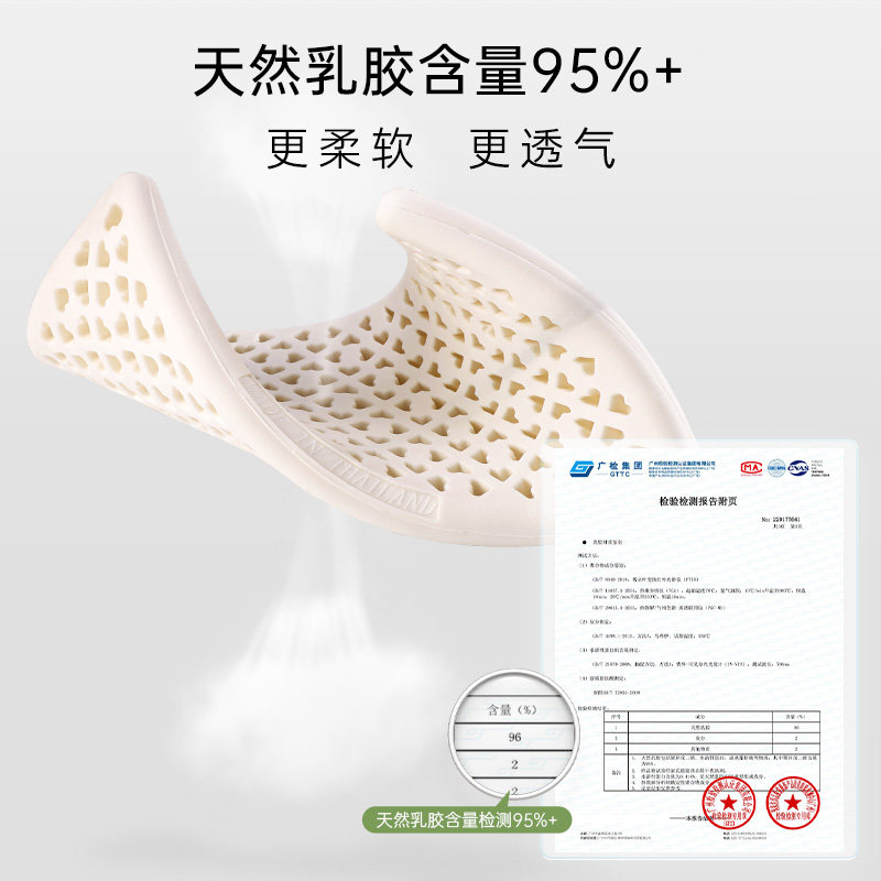 乳胶枕头低枕护颈椎矮超薄软天然橡胶硅胶家用泰国成人专用平枕芯,淘宝优惠券,粉丝福利购,淘宝优惠卷