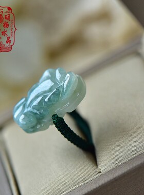 民族风精选翡翠色糯种玉石貔貅