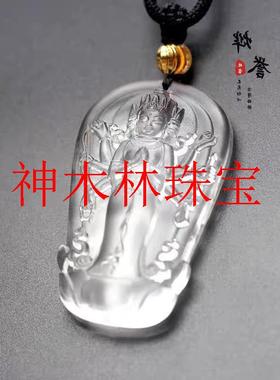 高端琉璃摩利支天八臂菩萨男女本命年护身符吊坠佛像挂件项链饰品