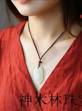 和田玉色一鸣惊人吊坠白玉玉石蝉知了男女学生挂件逢考必过幸运符