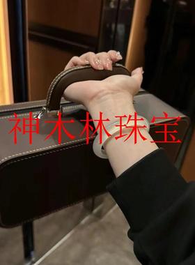 正品白月光玛瑙玉手镯女年轻款翡翠色荔枝冻冰透冰种扁圆条玉髓手