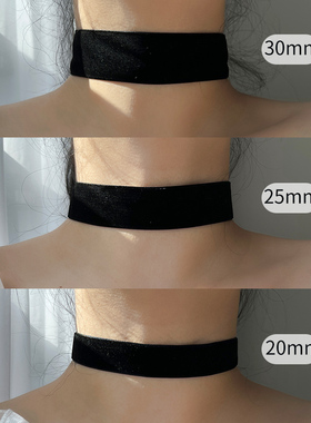 明星同款高级丝绒颈链百搭CHOKER