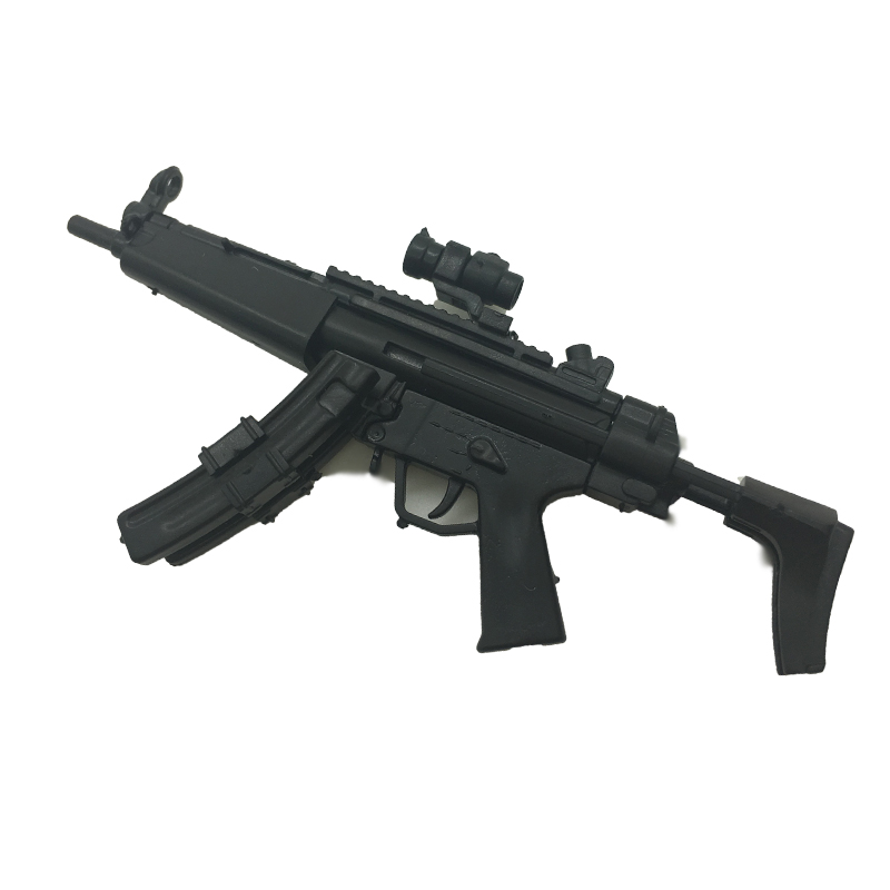 4D拼装模型枪兵人武器模型MP40冲锋枪拼装摆件第三弹8款玩具 - 图3