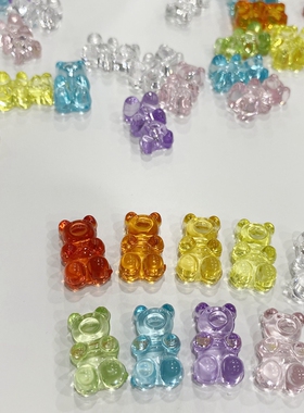 diy亚克力彩虹色塑料礼物戒指