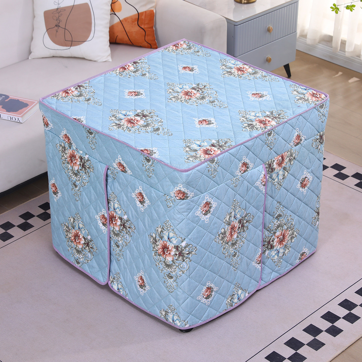 烤火罩子冬季家用加厚加绒2026新款电暖炉桌正方形取暖烤火被套子,淘宝优惠券,粉丝福利购,淘宝优惠卷