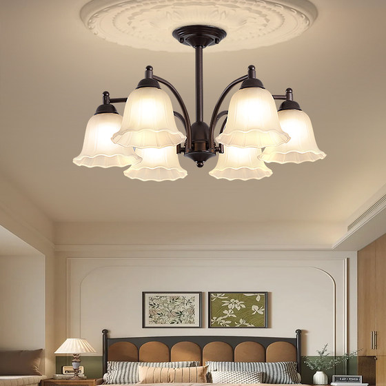 French American retro chandelier for living room, bedroom and dining room