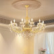 French light luxury living room bedroom dining room crystal chandelier