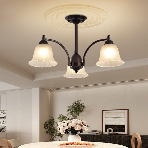 French American retro chandelier for living room, bedroom and dining room