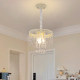 French light luxury crystal cream restaurant chandelier
