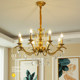 Bedroom crystal simple living room chandelier clothing store American style