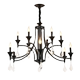 American retro living room crystal chandelier