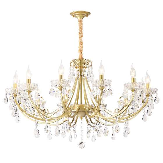 French light luxury living room bedroom dining room crystal chandelier