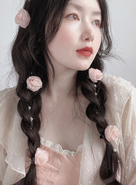 SUZEE发夹珍珠少女写真发饰套装