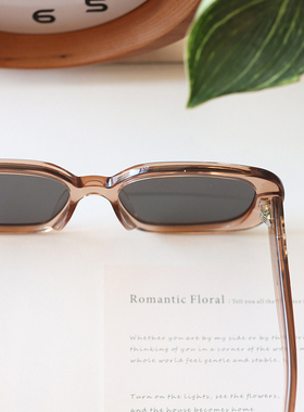 时尚ins大框显脸小黑框可配近视防紫外线太阳镜高级感板材墨镜