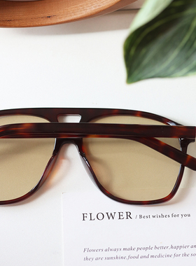 超火ins风 飞行员大框素颜墨镜女复古欧美防紫外线宋佳同款596