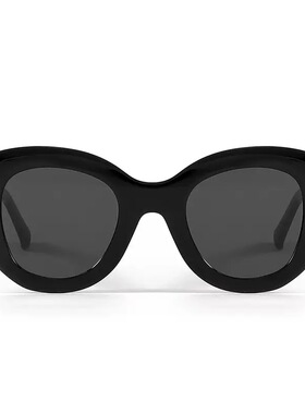 2026新款法式高清尼龙镜片高级感板材框复古慵懒墨镜女太阳眼镜男