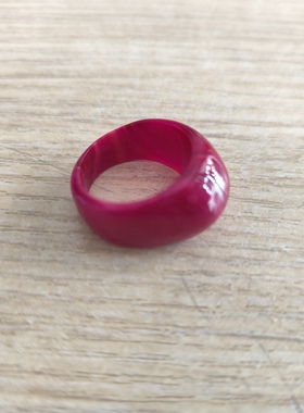 中东蜜蜡玫瑰紫雪山戒指时尚饰品