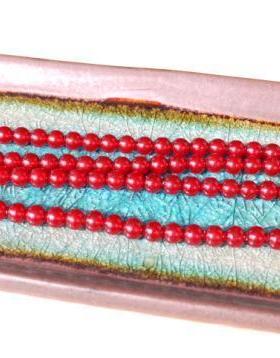 彩色蜜蜡红水蜡项链饰品毛衣链手链散珠子男女diy配件特价