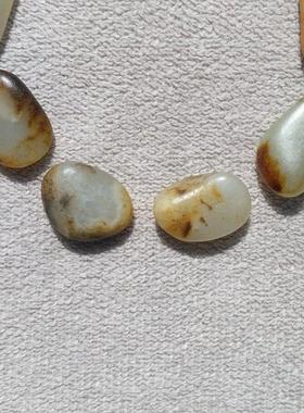 和田玉籽料原石手链多宝手串