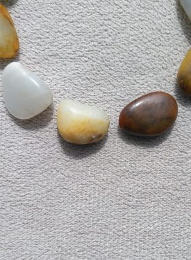 和田玉籽料原石手链多宝