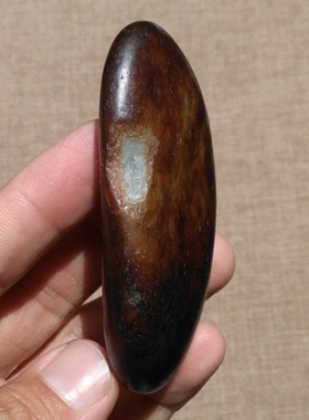 新疆和田玉籽料金包玉红沁吊坠