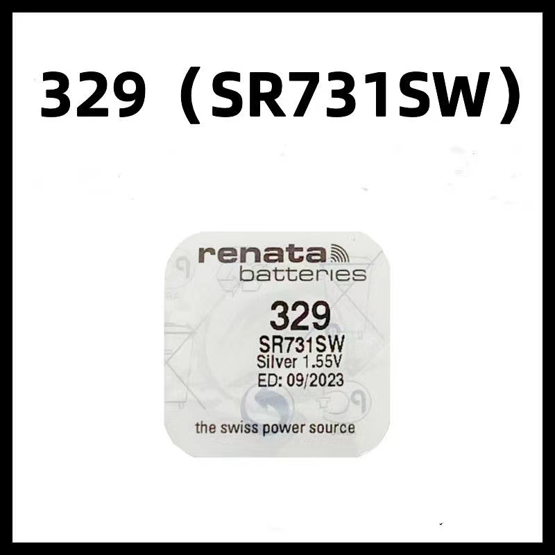 瑞士Renata手表电池329 SR731SW纽扣1.55V斯沃琪swatch手表电子-图1