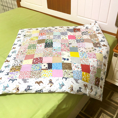 手工出生婴儿百家被拼布被子材料碎花布头娃娃衣服面料宝宝纯棉布 - 图2