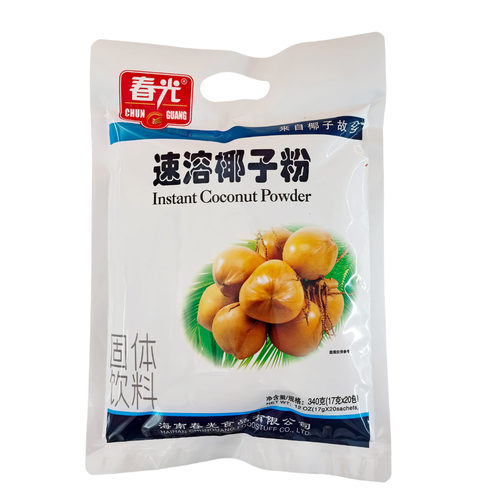 海南特产 春光 速溶椰子粉 340g克×2袋 椰香味固体饮料 - 图0