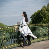 Оригинальный классический длинный корсет, ретро плащ, длина макси