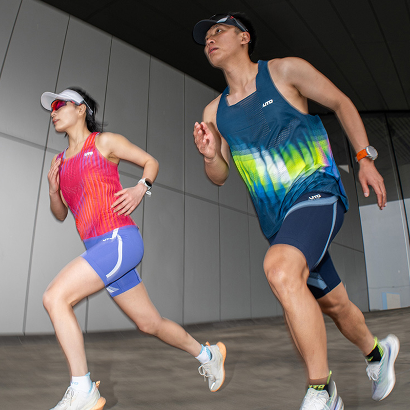UTO悠途跑步背心男速干运动背心女马拉松专业竞速透气无袖训练衫