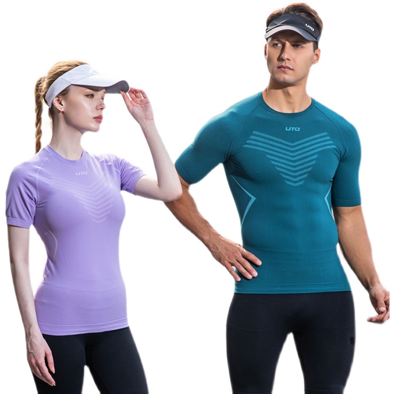 UTO悠途速干衣男士运动紧身T恤女马拉松跑步压缩衣越野短袖上衣,淘宝优惠券,粉丝福利购,淘宝优惠卷