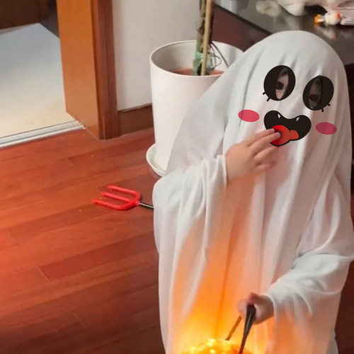 万圣节儿童服装cosplay服男童装扮幽灵衣服女孩服饰斗篷披风僵尸 - 图3