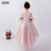 Trẻ em váy công chúa váy hồng hoa cô gái váy pettiskirt cô gái nhỏ chủ trang phục trang phục sinh nhật buổi tối - Váy trẻ em