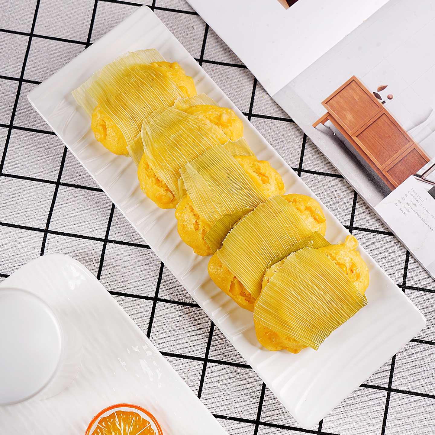 玉米粑粑蒸糕酒店饭店餐饮商用半成品食材儿童早餐宴席点心小吃 - 图2