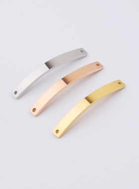 diy镜面长条连接器编织饰品配件