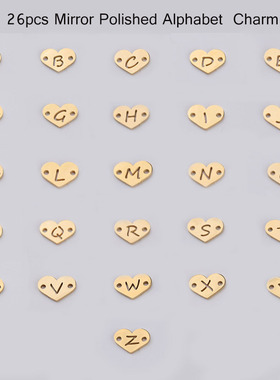 diy镂空桃心饰品配件手工吊坠