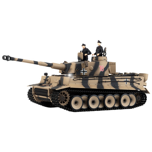 恒龙1/16虎式I重型坦克遥控模型金属履带越野攀爬军事模型可发射 - 图3